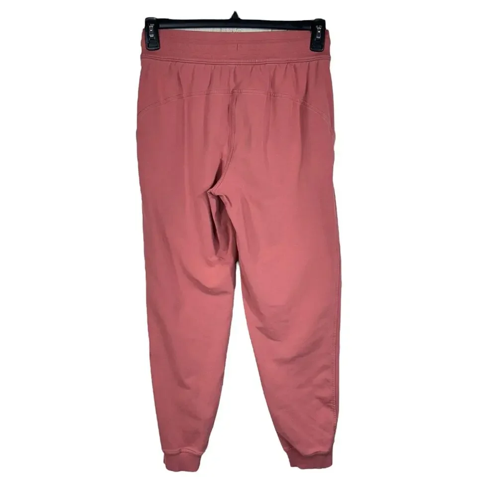 Lululemon SZ 6 Scuba French Terry Joggers Hi-Rise Stretch Pull-On Pockets Cuffed